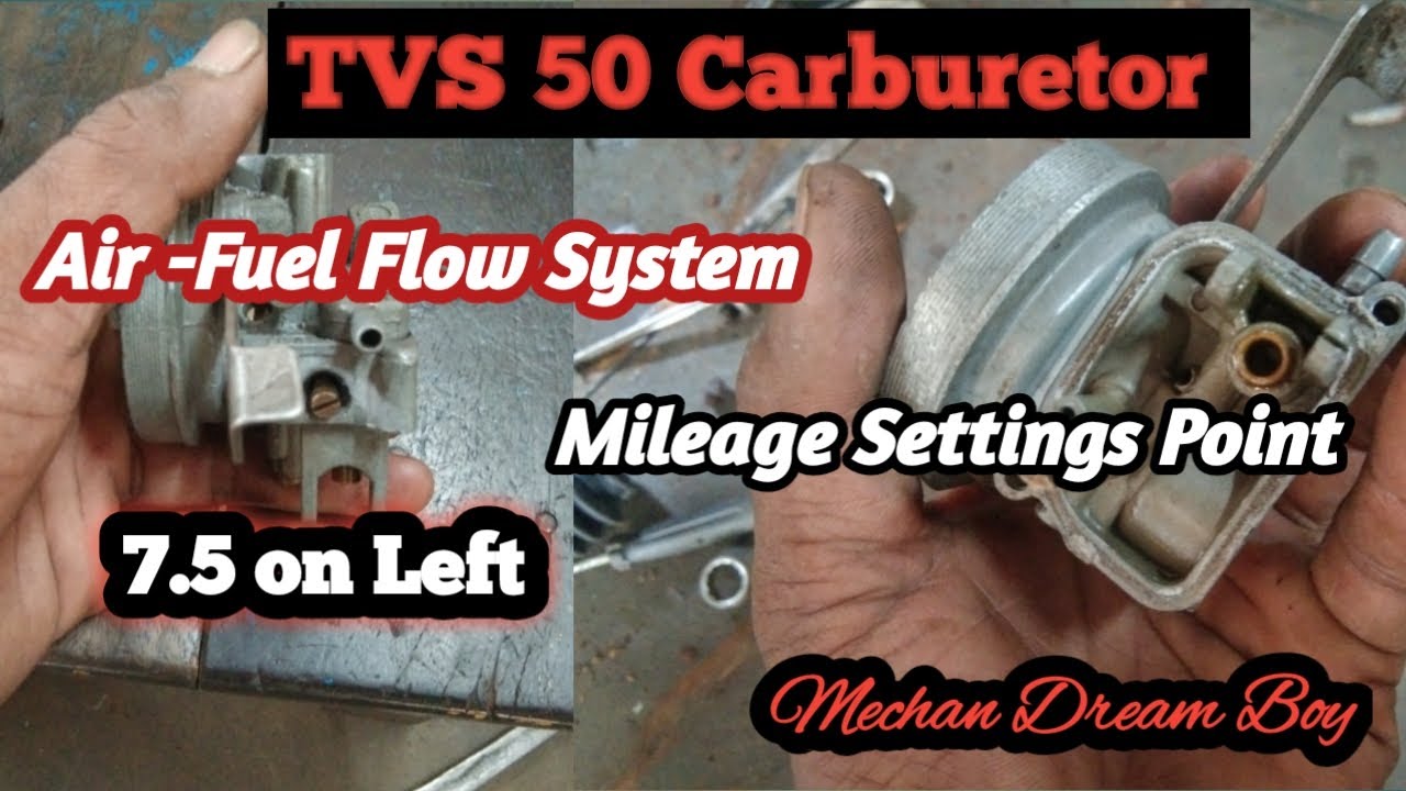 TVS 50 Carburetor Air & Fuel Flow System // Input and Output System // Chock Lever Problem // MDB
