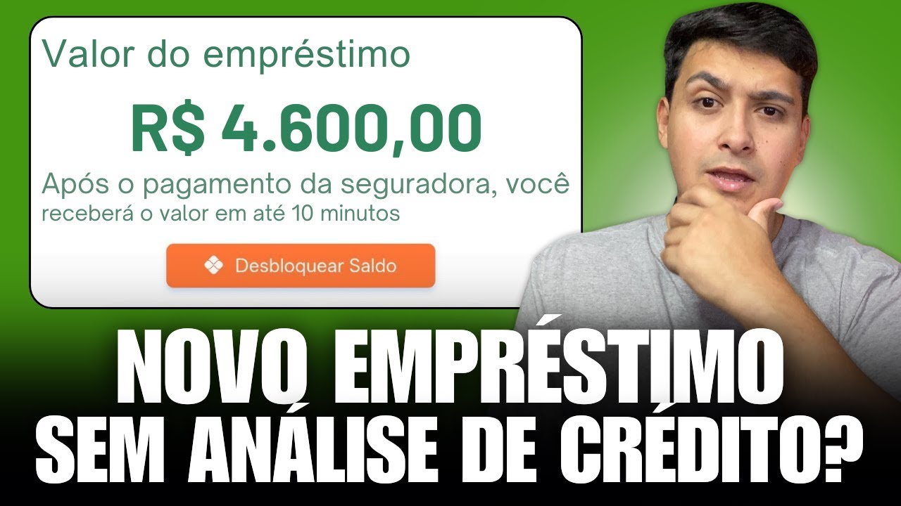 CHEGOU NOVO EMPR&Eacute;STIMO SEM AN&Aacute;LISE DE CR&Eacute;DITO (APROVA NA HORA) PARA NEGATIVADOS, Por&eacute;m... CUIDADO