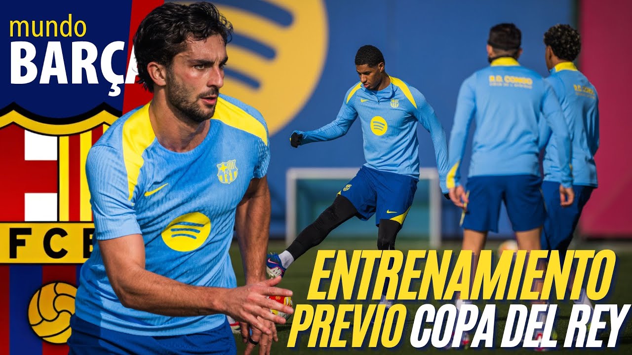 ENTRENAMIENTO del FC BARCELONA previo a la INCORPORACIÓN de JOÃO CANCELO 🔵🔴