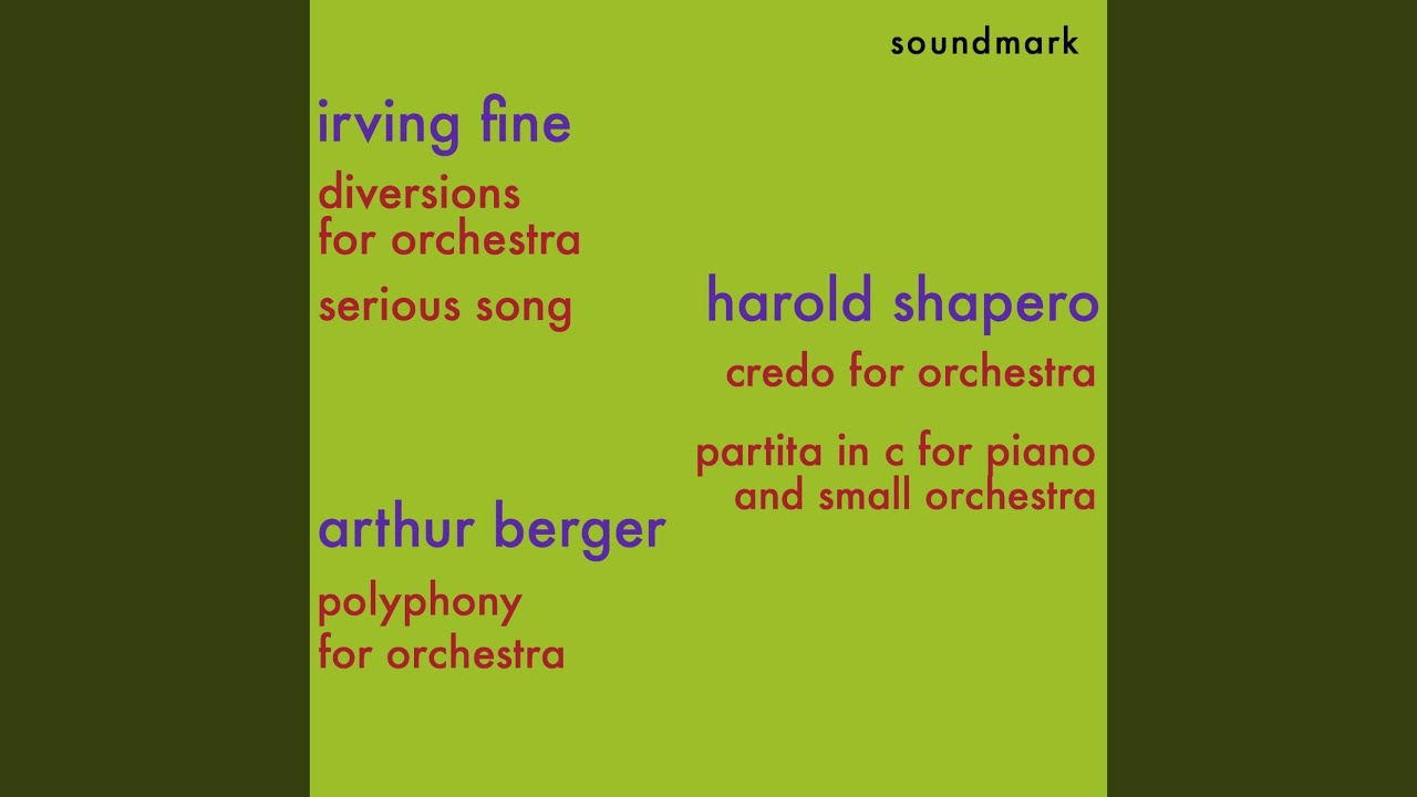 Shapero - Partita in C for Piano Solo and Small Orchestra