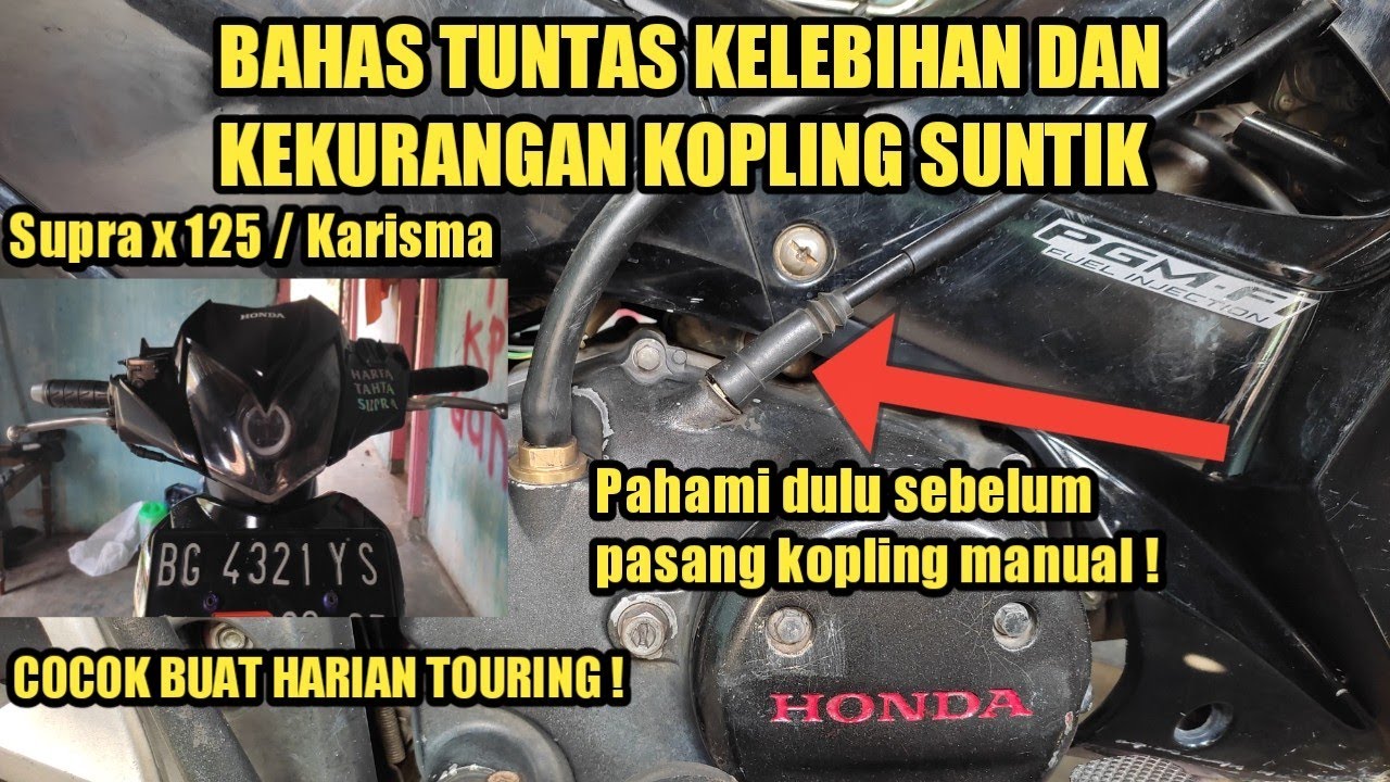 PASANG KOPLING SUNTIK (MANUAL) DI SUPRA X 125