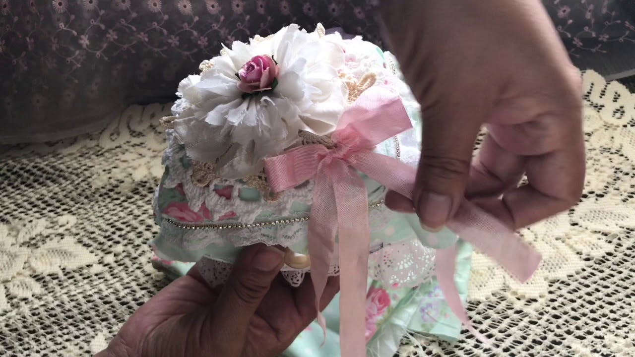 Shabby Style Altered Egg Carton