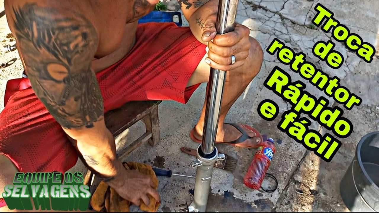 COMO TROCAR O RETENTOR SEM DESMONTAR A BENGALA DA MOTO