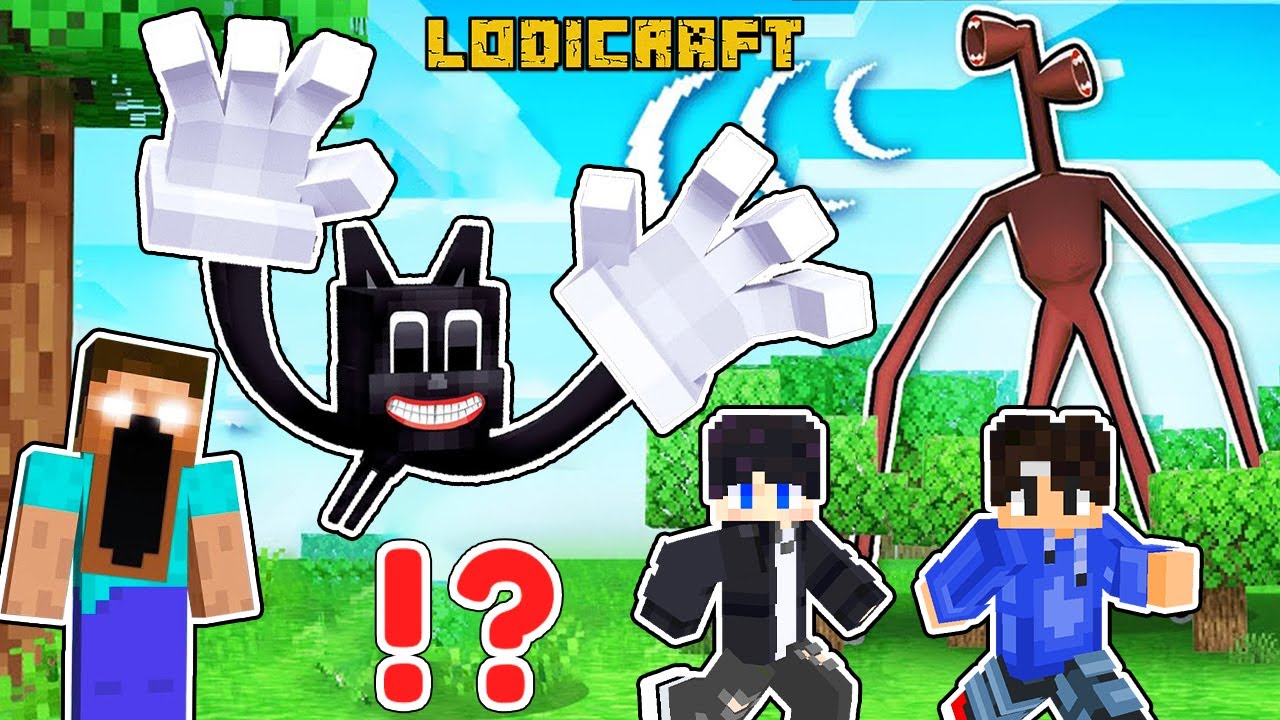 CARTOON CAT vs SIREN HEAD vs HEROBRINE in Minecraft ( Tagalog )