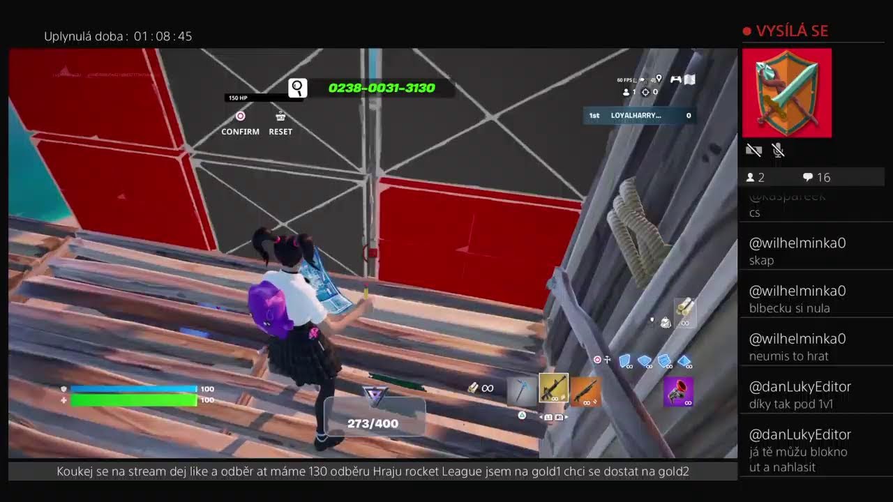 Hraju fortnite nemam mic