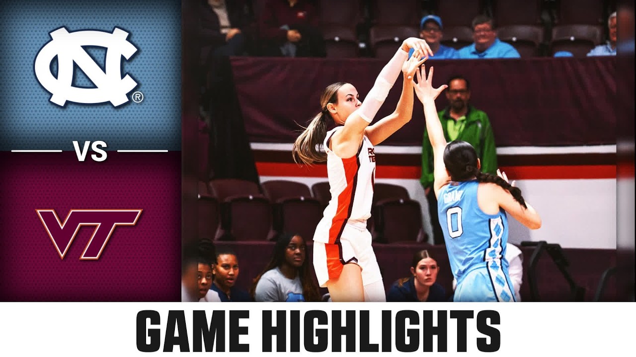 North Carolina vs. Virginia Tech Game Highlights | 2025-26 ACC Women's Basketball