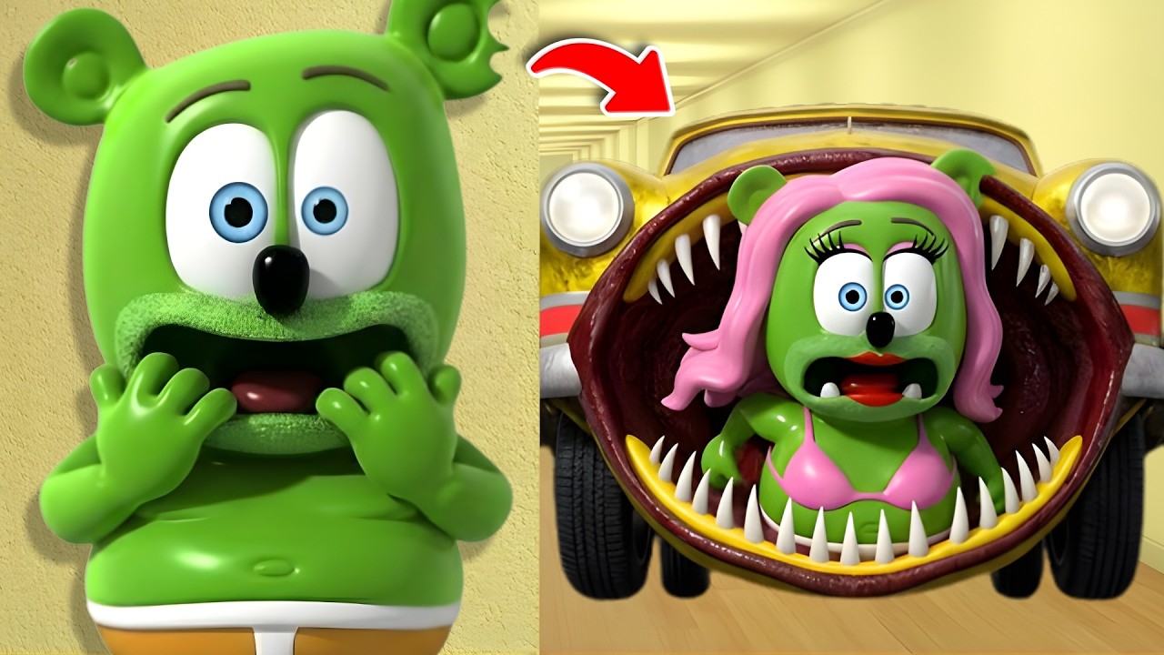 CAR EATER IS HUNTING GUMMY BEAR FAMILY… AND THEY CANNOT ESCAPE HIM! (Gmod)