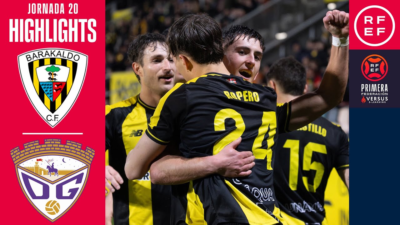 Resumen #PrimeraFederaci&oacute;n | Barakaldo CF 2-1 CD Guadalajara | Jornada 20 | Temporada 2025/2026