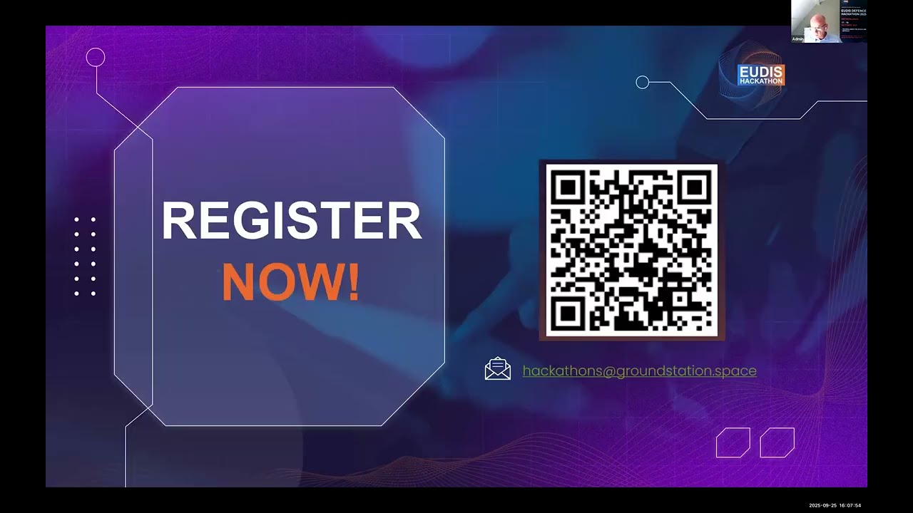 Space for Defence: EUDIS Pre-Hackathon webinar (Dutch Edition)