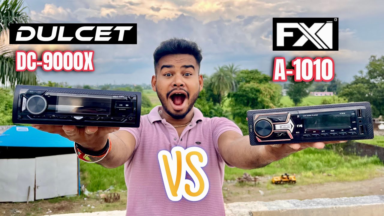 Dulcet DC-9000X 220 watt vs Fxi A-1010 charge pro+ full compression Sound test Heavy Bass car stereo