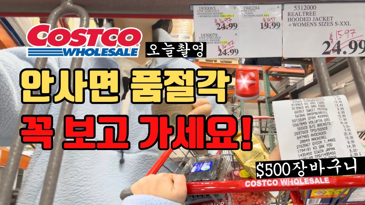 🇨🇦코스트코 쇼핑전이라면 이거 보고 가세요! 욕망의 $500 장바구니 공개해요?! 찐 추첨템도 함께! 