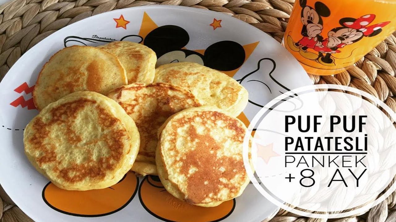Puf Puf Patatesli Pankek (+8 Ay) | Bebekler için Kahvaltı Tarifleri | How to Make Pancakes