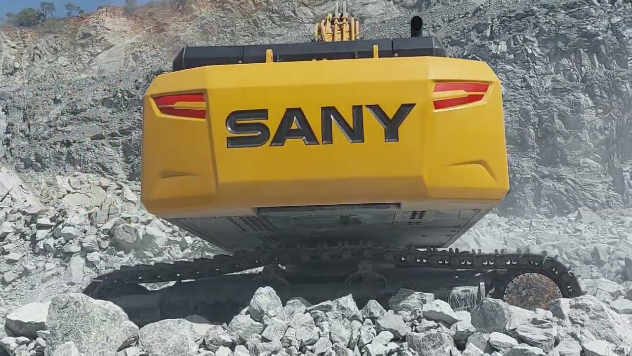 ใหญ่แพคคู่ งานหินจัดเต็ม SANY SY500H บุ้งกี๋ 3.1คิว ในเหมืองดั้ม 60 ตัน excavator and truck ep.9658