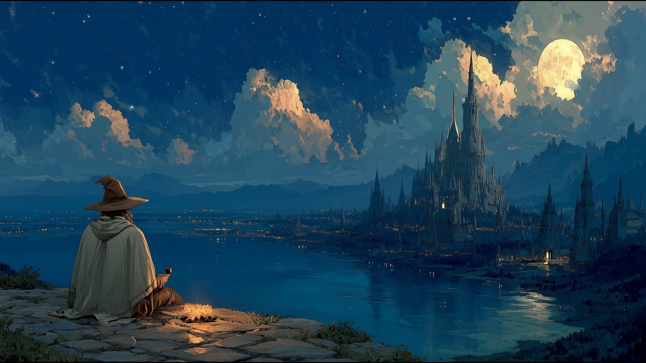 Enchanting Ambient Music | Serene Medieval Waterfront for Ultimate Relaxation