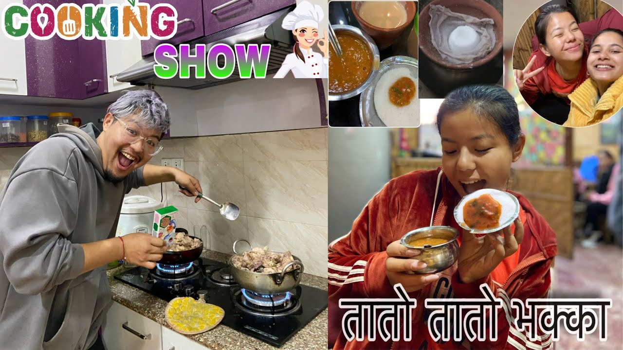 BEST COOK @BizenOfficial 🧑‍🍳JADO MA TATO TATO VAKKA IN KATHMANDU! SAMARIKA JOINED OUR CLASS!!