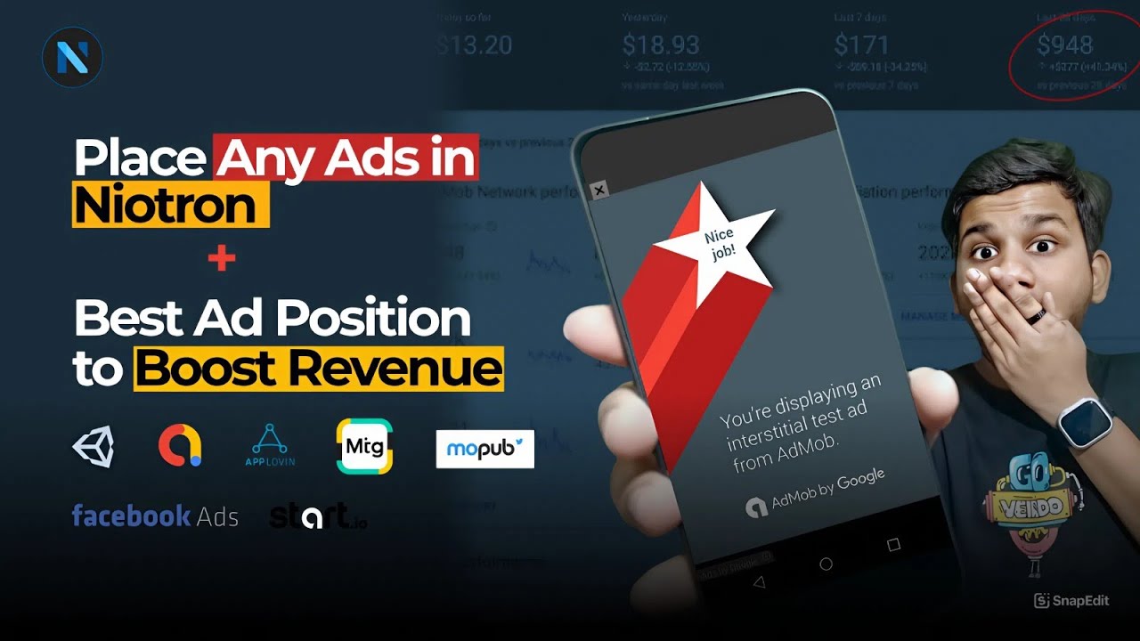 How to Add Any Ads in Niotron + Best Ad Placement to Boost Revenue (AdMob, Unity, Facebook)