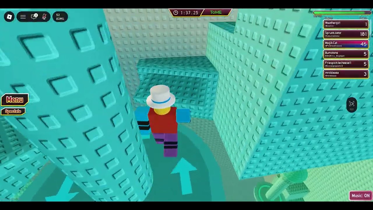 Playing an obby in what feels like forever (and failing immediately)