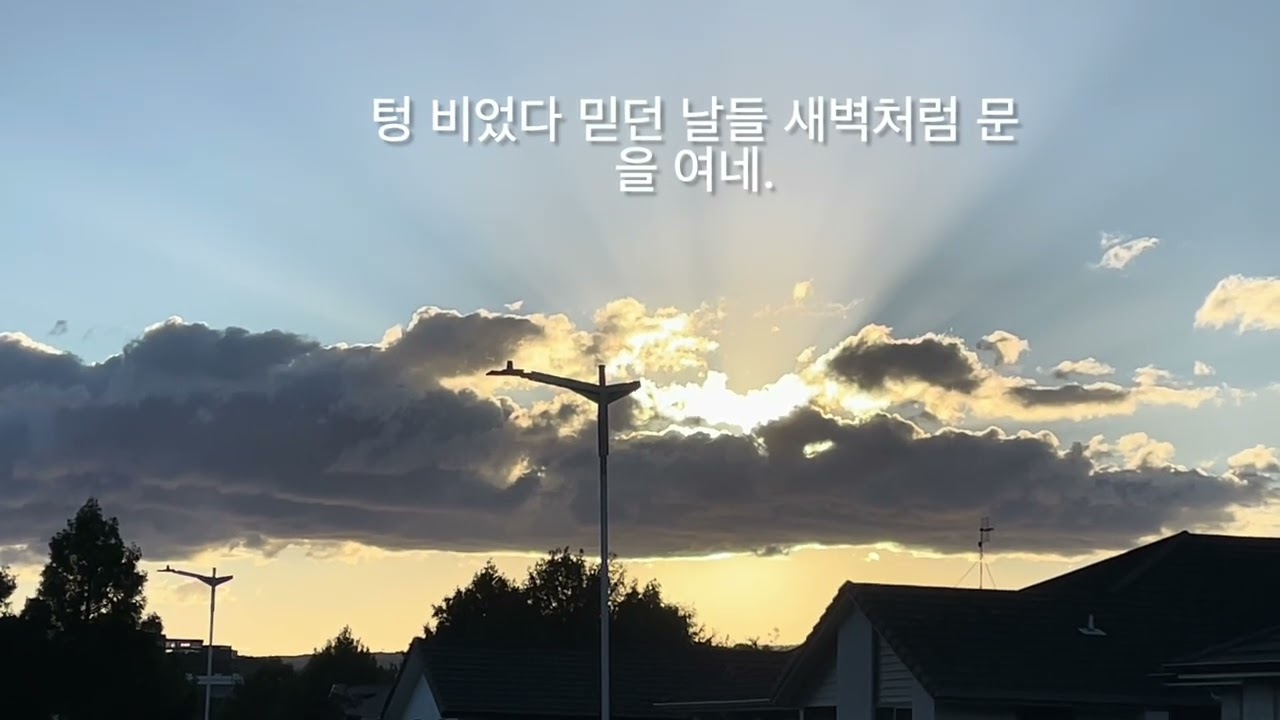 떨리던 빛이 펼쳐질때 