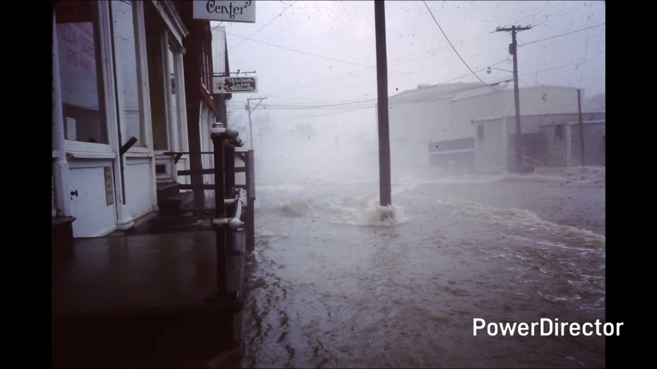 Flood of 1987 Guilford Maine and Rebuilding Lowes Bridge