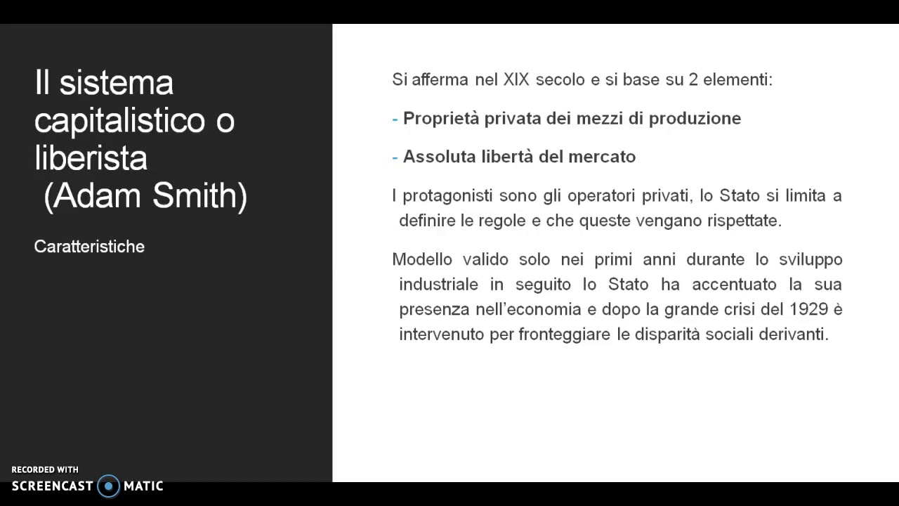 i sistemi economici