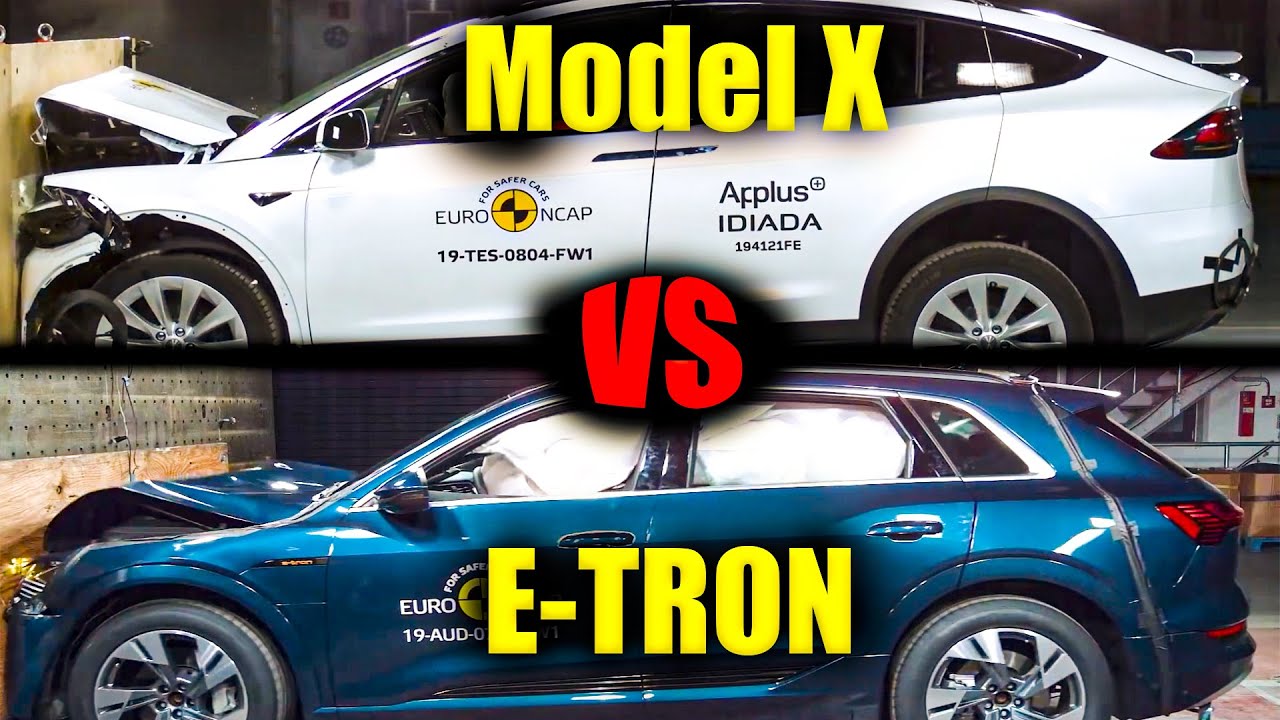 2021 Tesla Model X vs Audi E-TRON ► Crash Test [EURO NCAP]