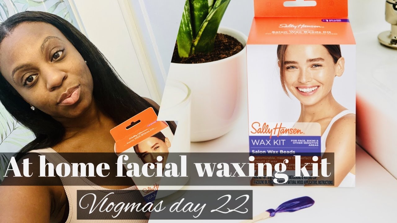 SALLY HANSEN WAX BEADS KIT| AT HOME WAX| DIY| VLOGMAS DAY 22