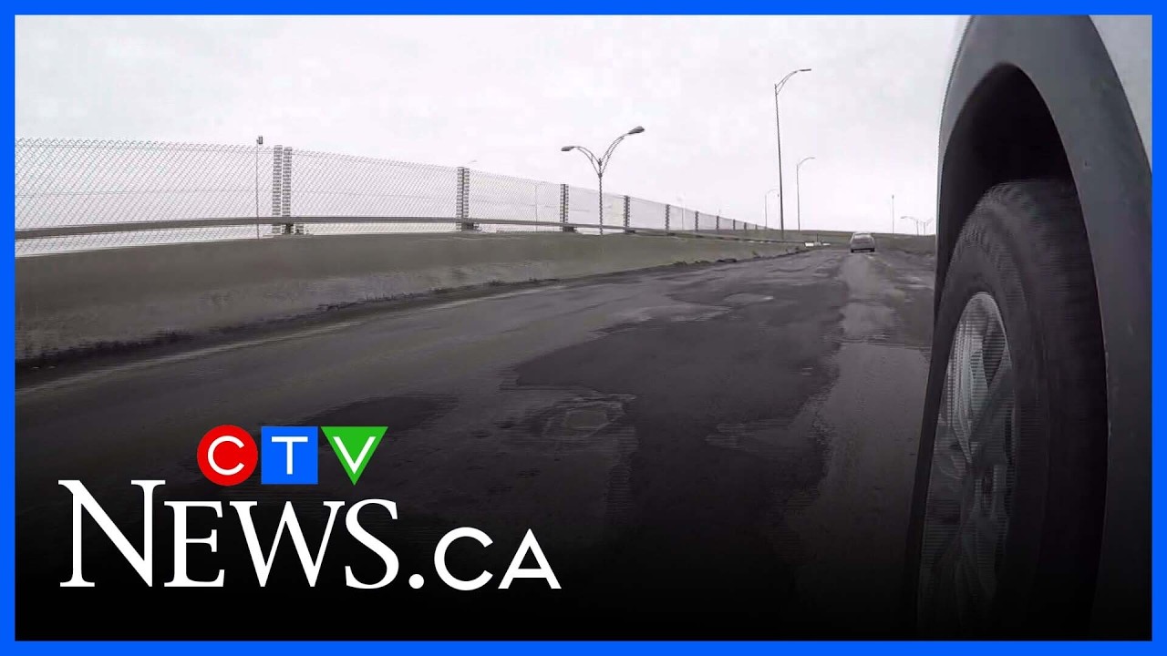 Drivers concerned about potholes on busy Saint-Pierre interchange ramps