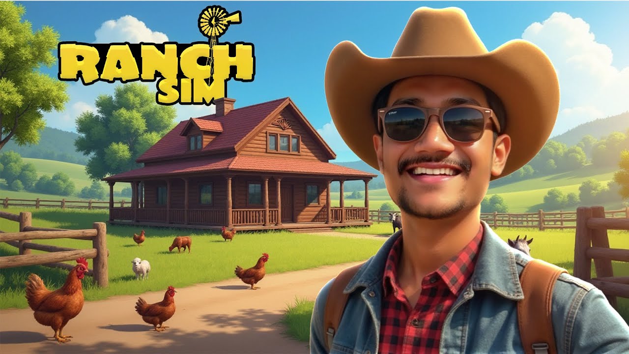 We Built a Ranch House🤩🏠Can We Survive the Wild? | Ranch Simulator Episode-1 | SURAJ GAMING
