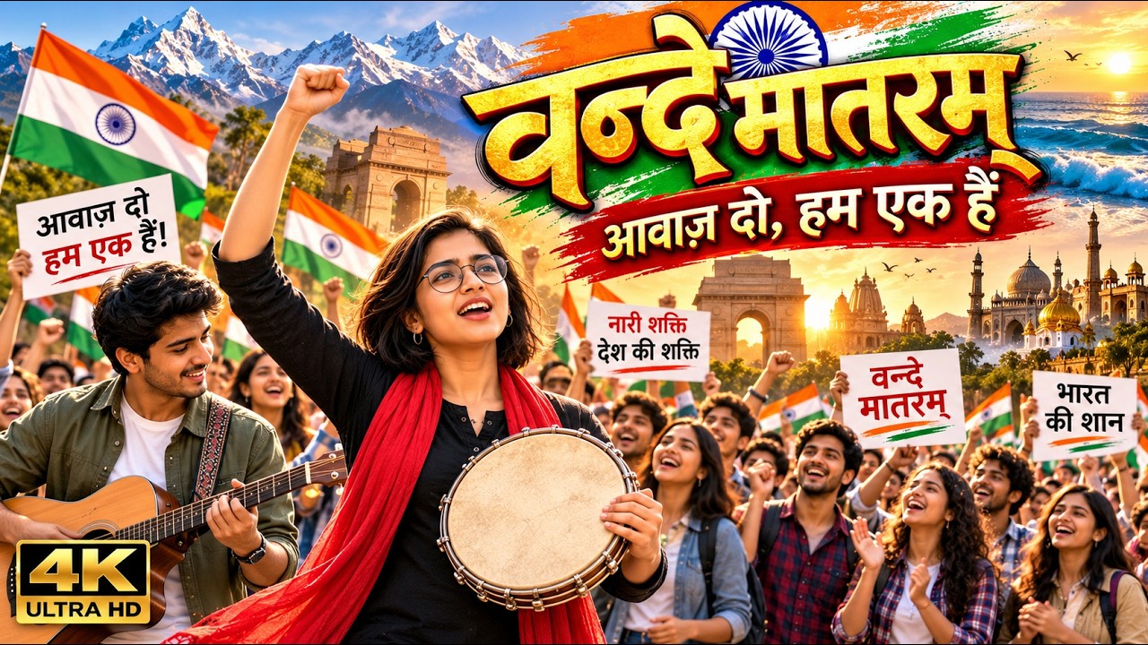 🇮🇳 वन्दे मातरम् | आवाज़ दो, हम एक हैं 🔥 देशभक्ति गीत | Nari Shakti & Gen Z Unity | 4K