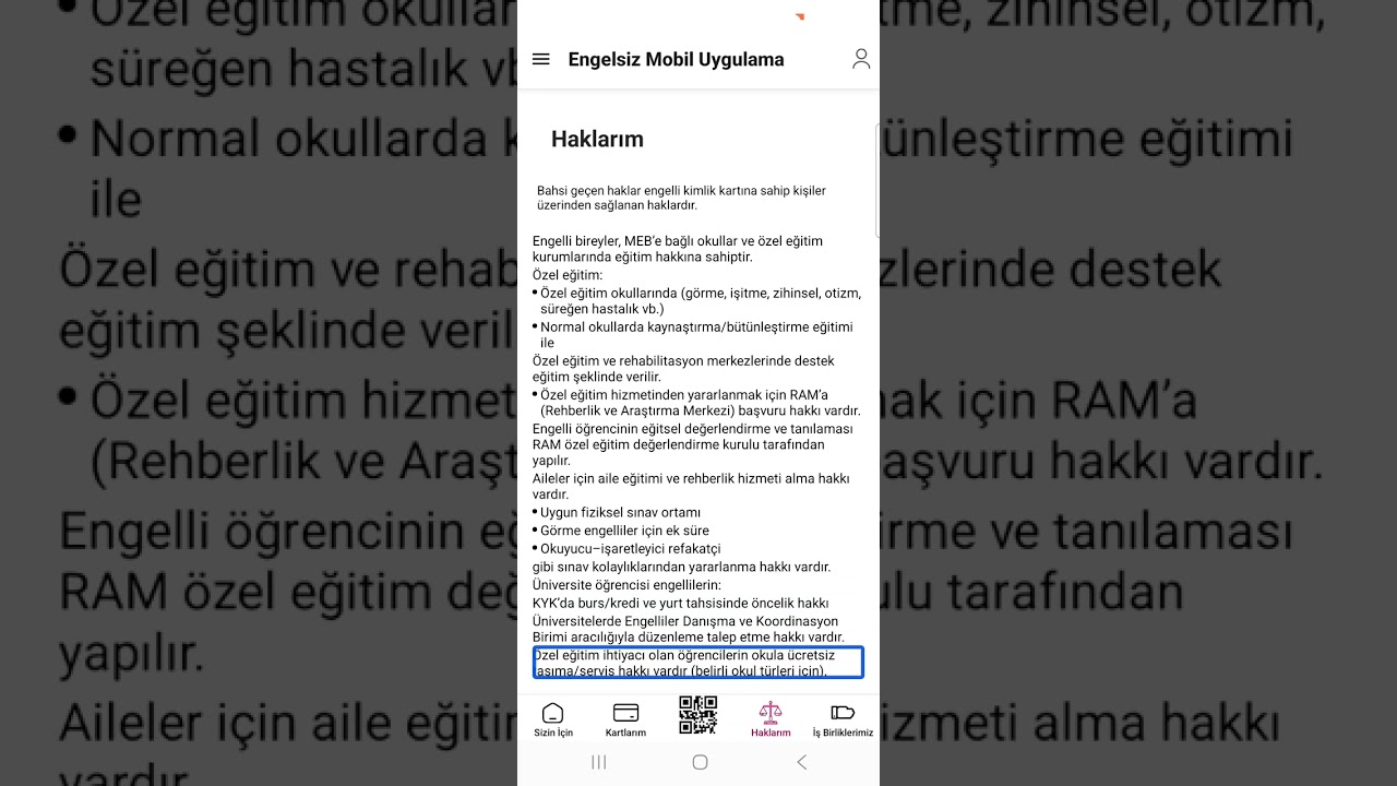 Tüm engelli hakları tek uygulamada. Engelsiz Mobil uygulama incelemesi