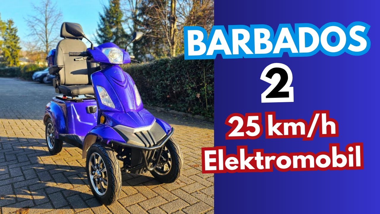 Barbados 2 Lithium 25 km/h Elektroscooter mit Magnetbremse | MC Seniorenprodukte