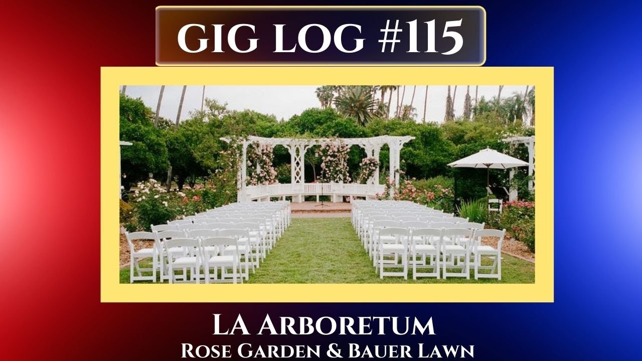 LA Arboretum  Bauer Lawn & Rose Garden Wedding