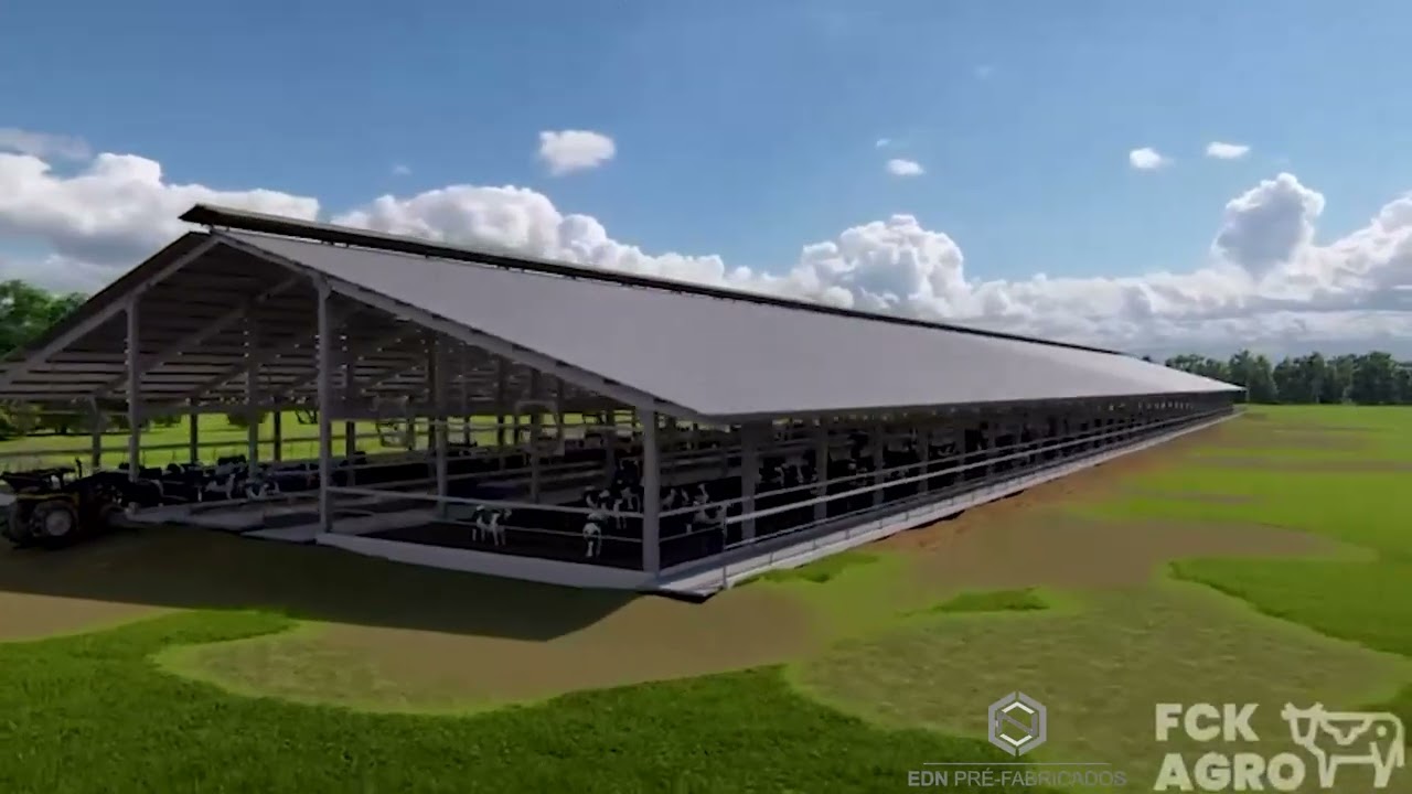 #Galpão Pré-Moldado #Edn Pré-Fabricados #Compost Barn