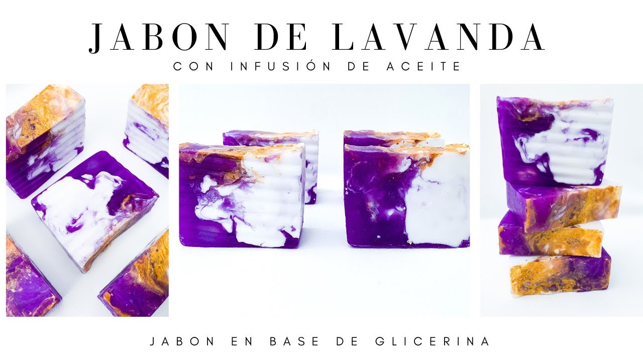 JABÓN DE LAVANDA : JABÓN DE BASE DE GLICERINA