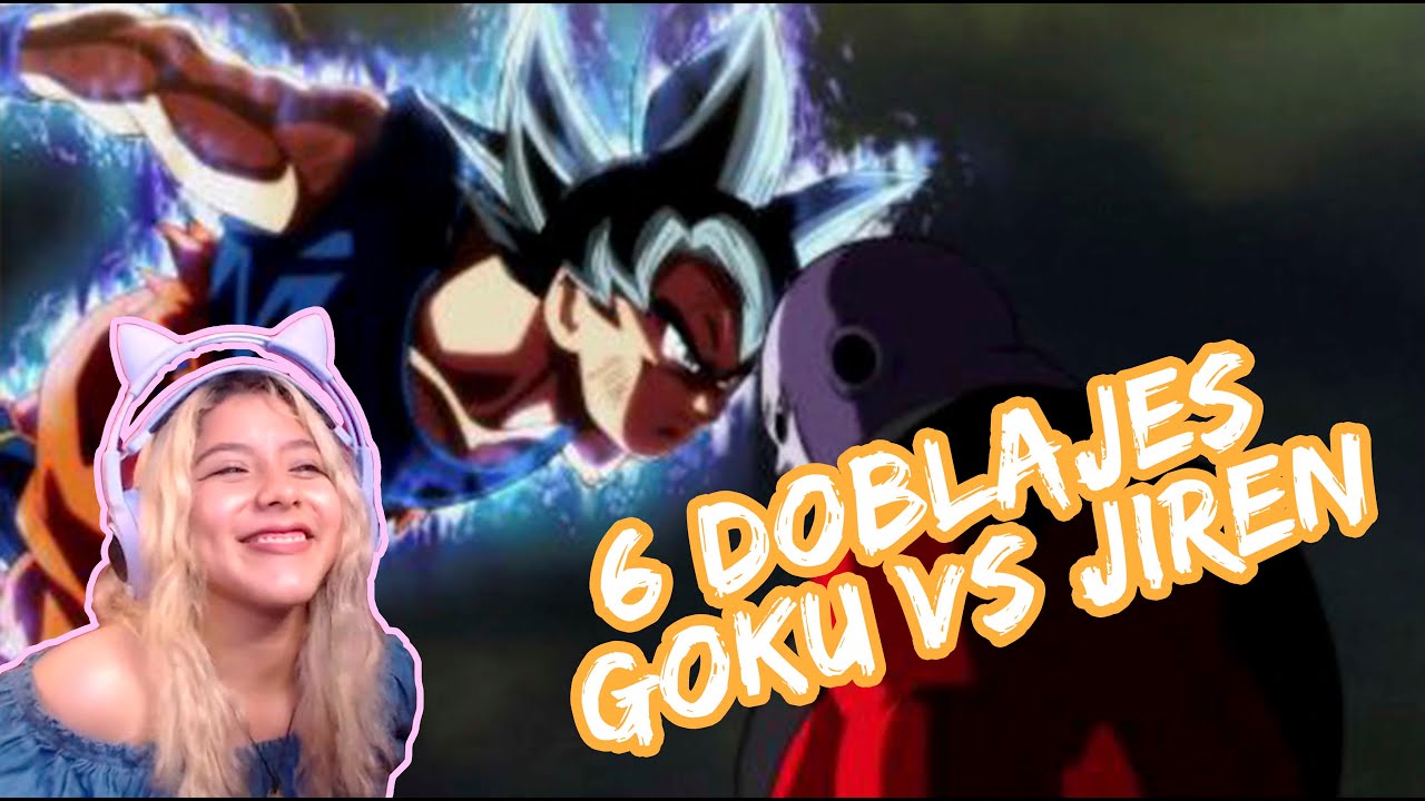 6 Doblajes GOKÚ SE ENFURECE con Jiren (REACCION) - MITRY
