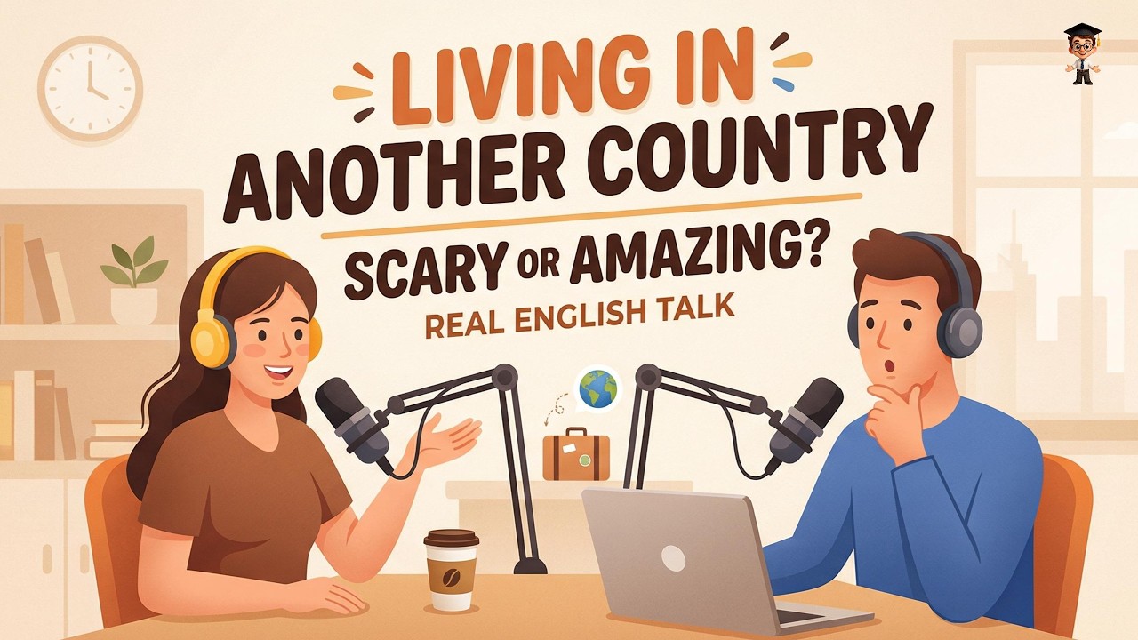 Easy English Podcast for Beginners | Living in Another Country | A2 Level #EnglishPodcast