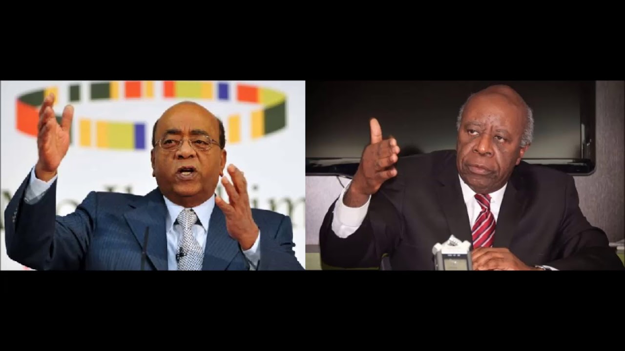 Explication de Mo Ibrahim suivies de Monsieur Faustin Twagiramungu sur la remise du prix Mo Ibrahim
