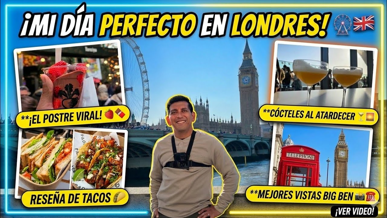 ¡El MEJOR DÍA en LONDRES! 🌮 Tacos en Borough Market, La mejor foto en London Eye y Sky Garden POV
