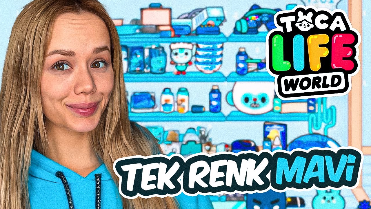 24 Saat Boyunca Her şey Mavi !? - Toca Life World  @GamzeKarta ​