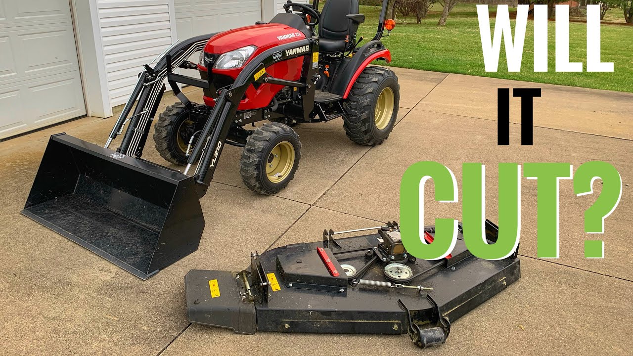 Will It Cut? We take a closer look at the mid-mount mower on the Yanmar SA324.