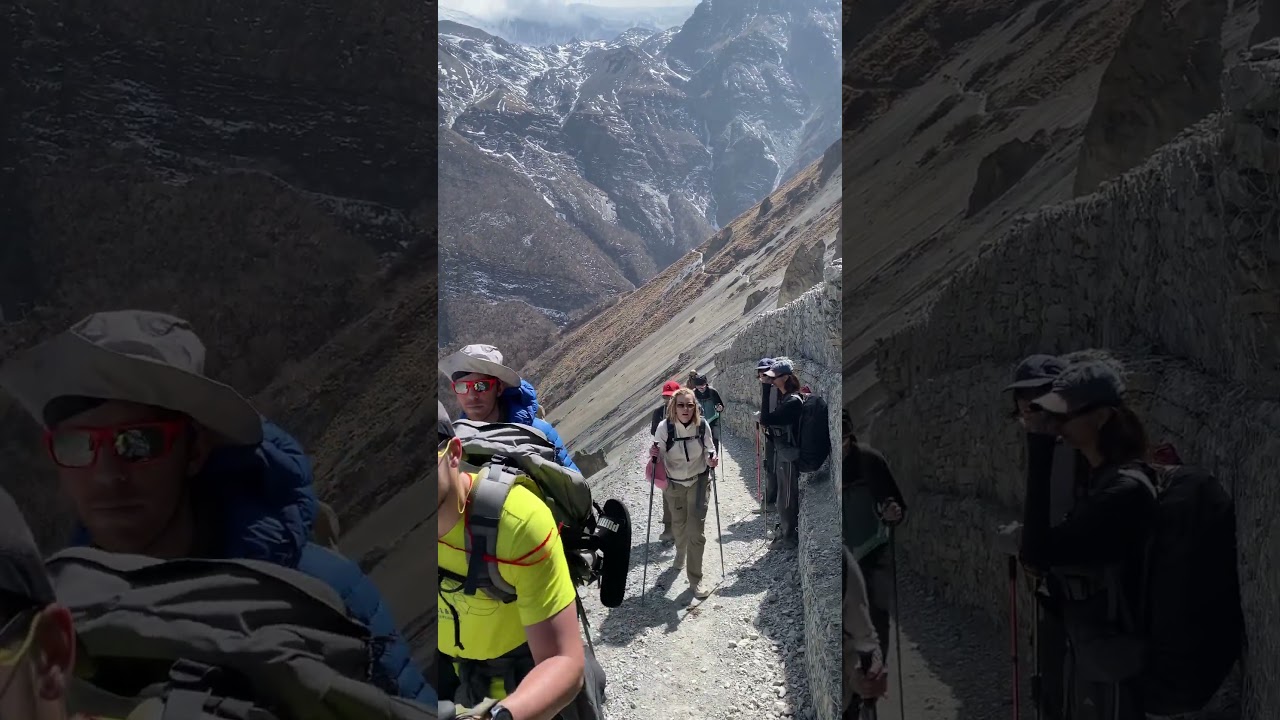 Way to Tilicho lake , manang Nepal located at 4919 m from sea leval #trekking #annapurna