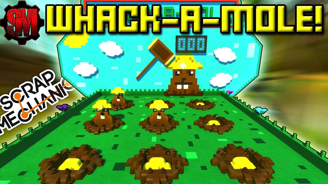 WHACK-A-MOLE COMPETITION! -  Scrap Mechanic Showcase! Ep23