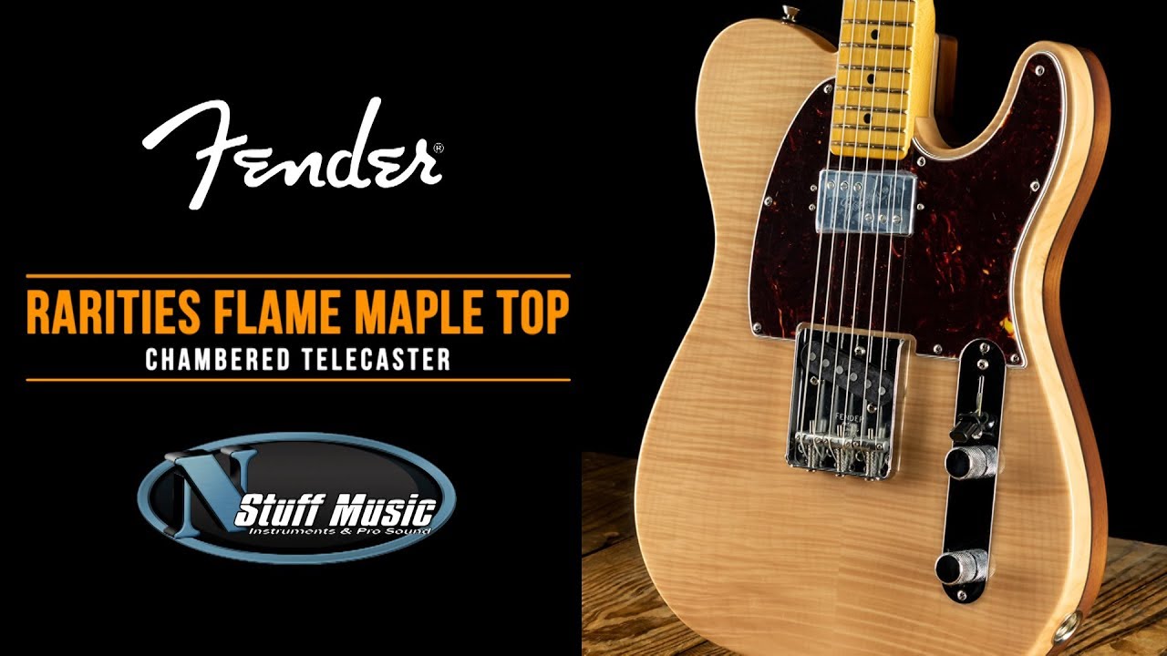 Rarities Telecaster с топом из огненного клёна и камерой от Fender — подробная демонстрация!