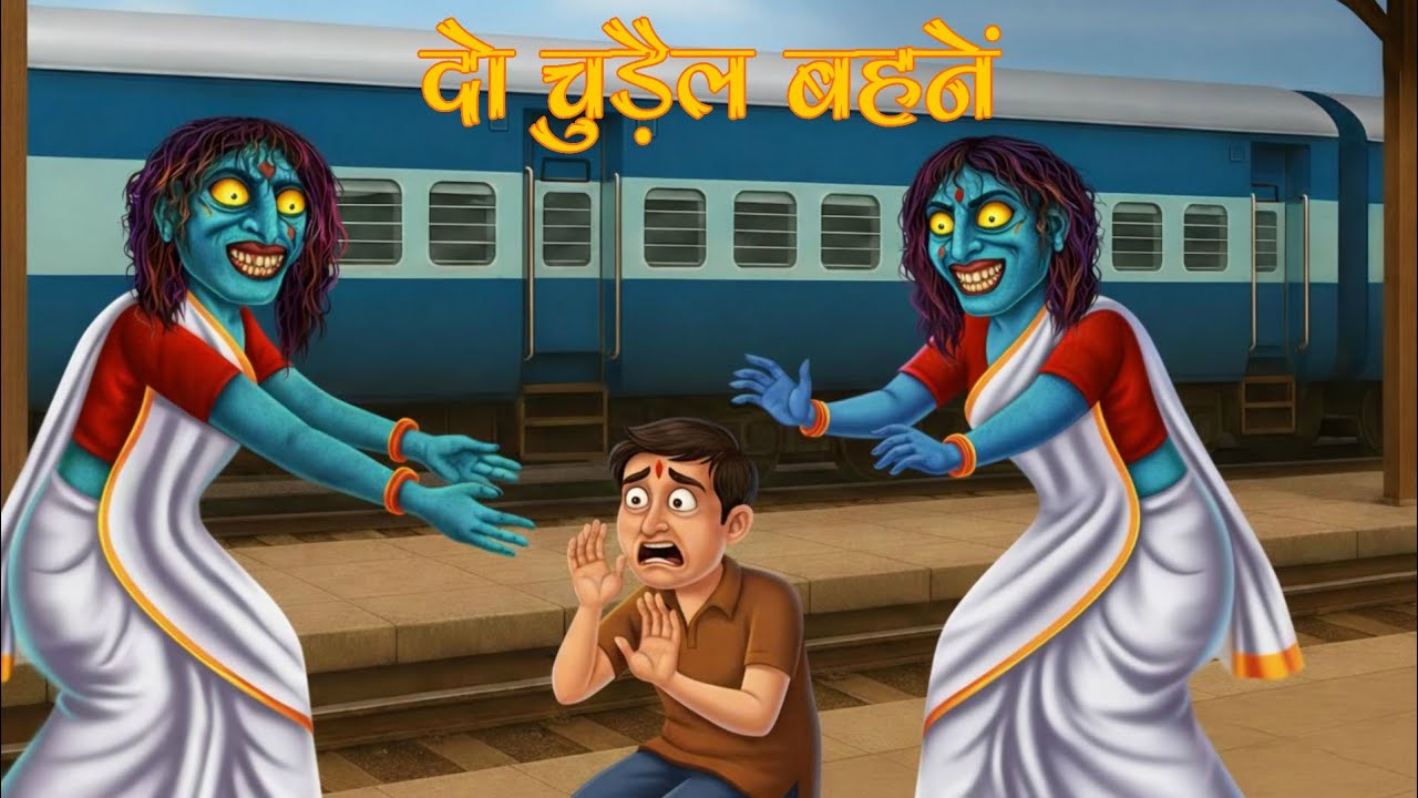 2 चुड़ैल बहने | भूतिया रेलवे स्टेशन | Rita Sita Horror Story | Hindi Horror Kahani 2026| 