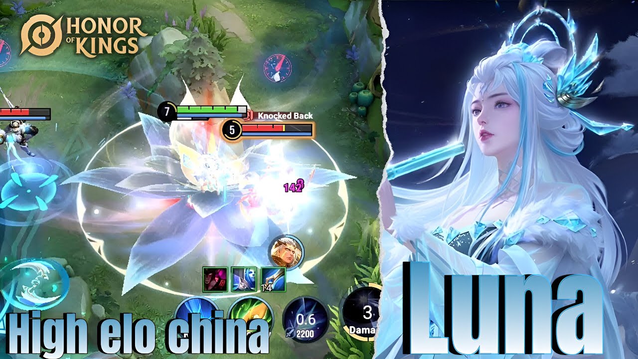 Luna - Pro Player China Gameplay 2024 | Honor of Kings Global