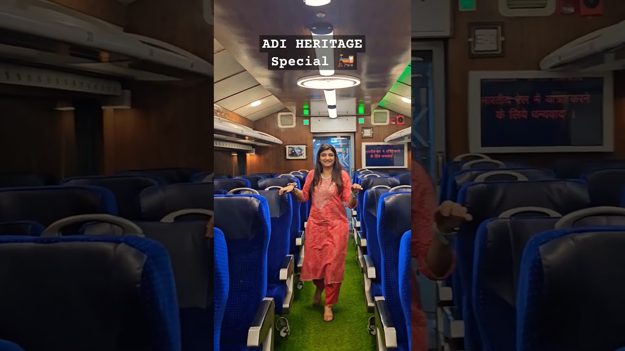 🚂 Special Heritage Train from Ahmedabad to Ekta Nagar 🫶 #ytshorts