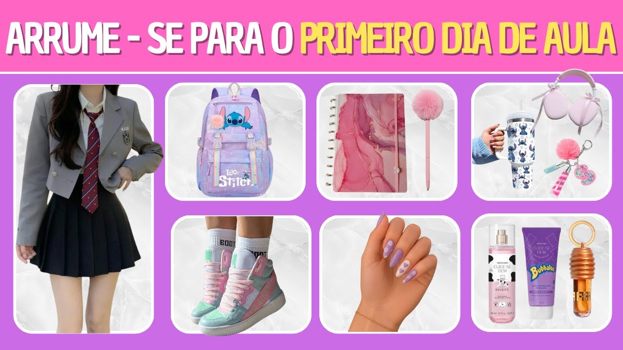 ✨ ARRUME-SE COMIGO PARA O PRIMEIRO DIA DE AULA: Monte Seu Look!🎀👗 | Jogo das escolhas | Marte Quiz