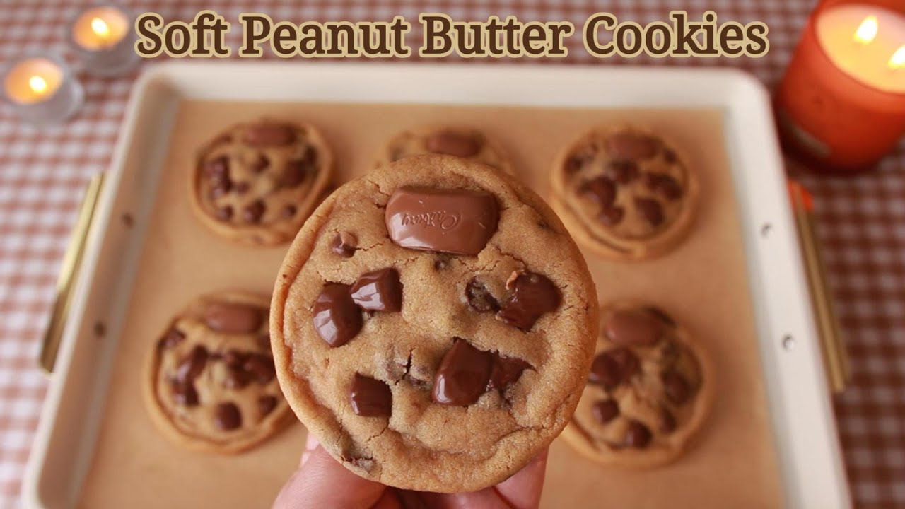 Soft Peanut Butter Cookies ♡ Bake With Me
