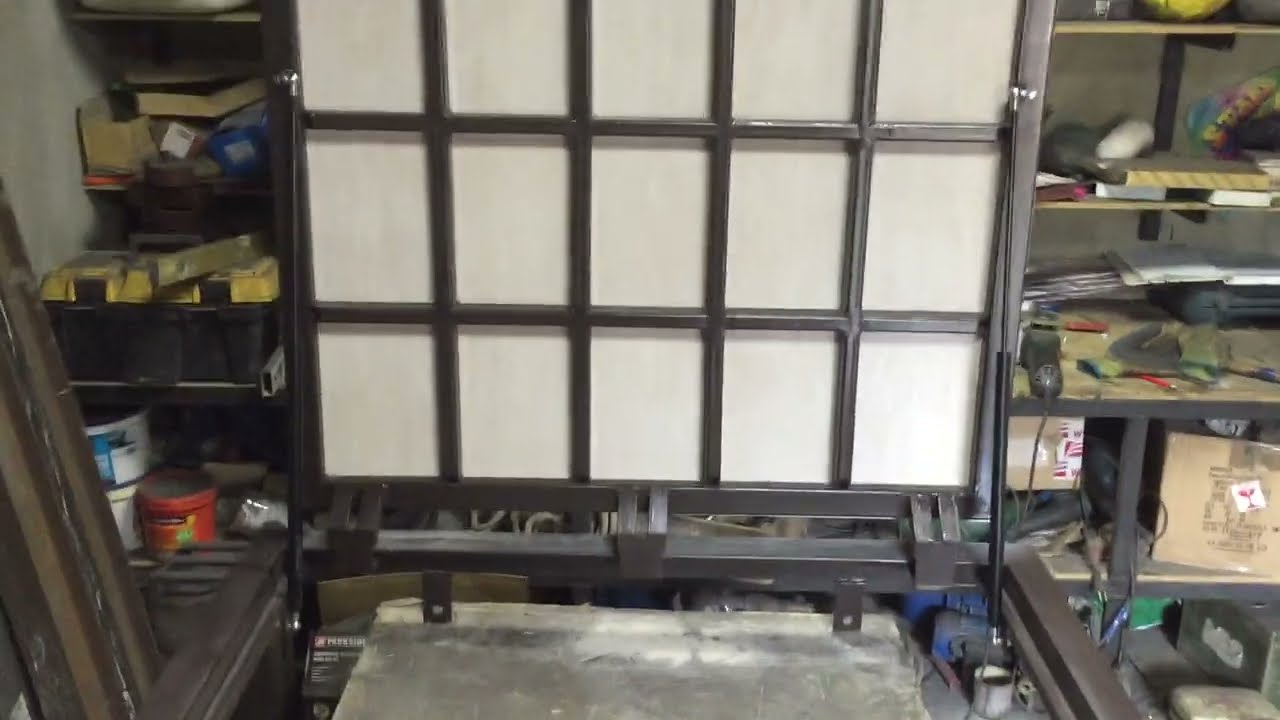 Floor access hatch door with gas struts for easy opening &ndash; Custom trapdoor to cellar and basement