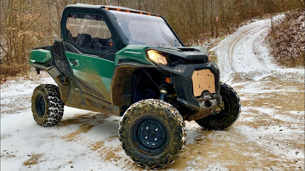 CAN AM COMMANDER 1000R UPPER DOORS - HEATER KIT & CAB LIGHTS (First snow ride in project BASE UNIT)